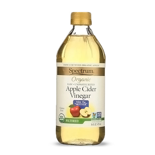 Organic Apple Cider Vinegar Filtered, Spectrum Naturals 473 ml