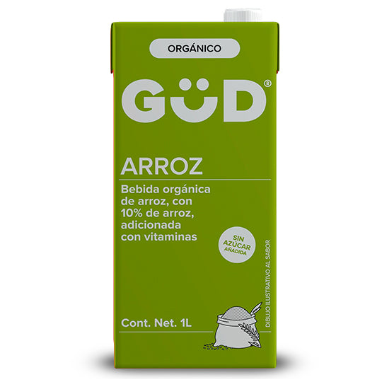 Leche de Arroz Sin Azúcar Orgánica, Güd 1 lt