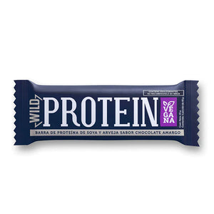 Barra de Proteína Sabor Chocolate Amargo Vegana, Wild Protein 45 g