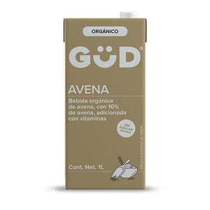 Leche de Avena Sin Azúcar Orgánica, Güd 1 lt