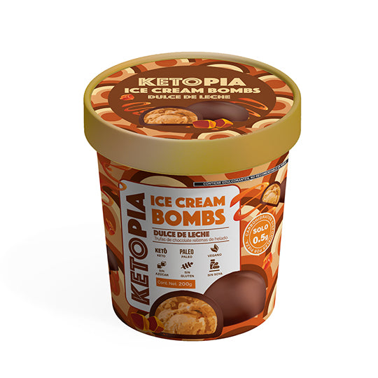 Ice Cream Bombs Dulce de Leche, Ketopia 200 g