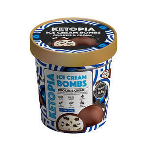 Ice Cream Bombs Cookies and Cream, Ketopia 200 g