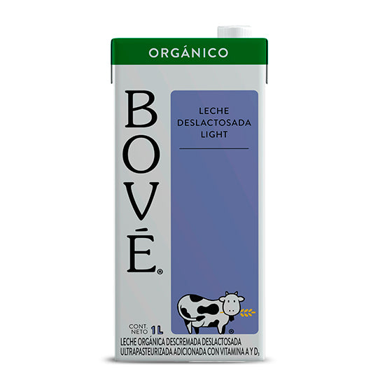 Leche Deslactosada Light Orgánica, Bové 1 lt