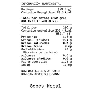 Sopes de Nopal sin Gluten, Adamá 350 g